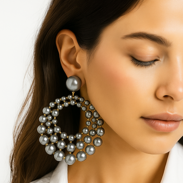 Chopar Earrings (Grey)