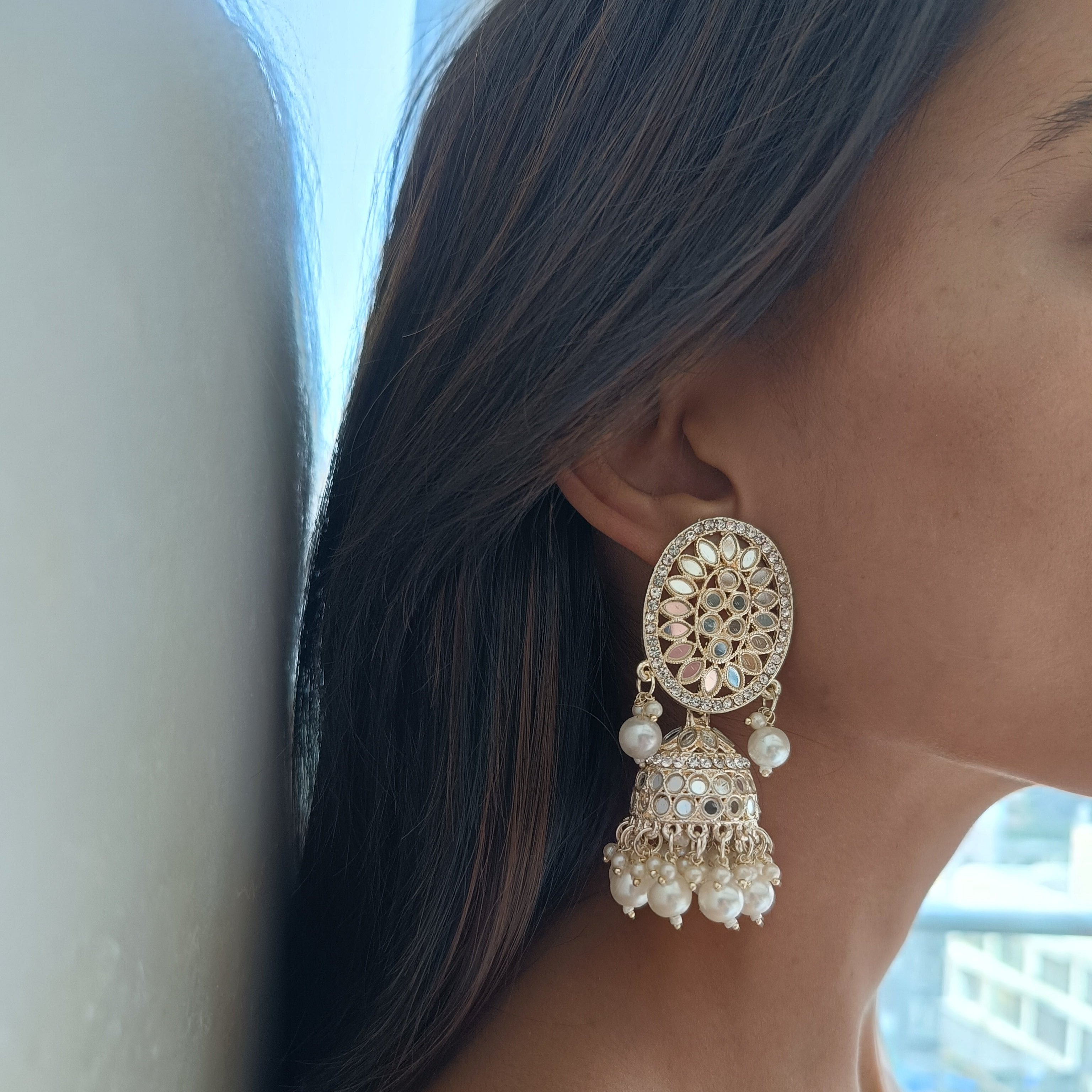 Bahar Earrings & Mang Tikka Set