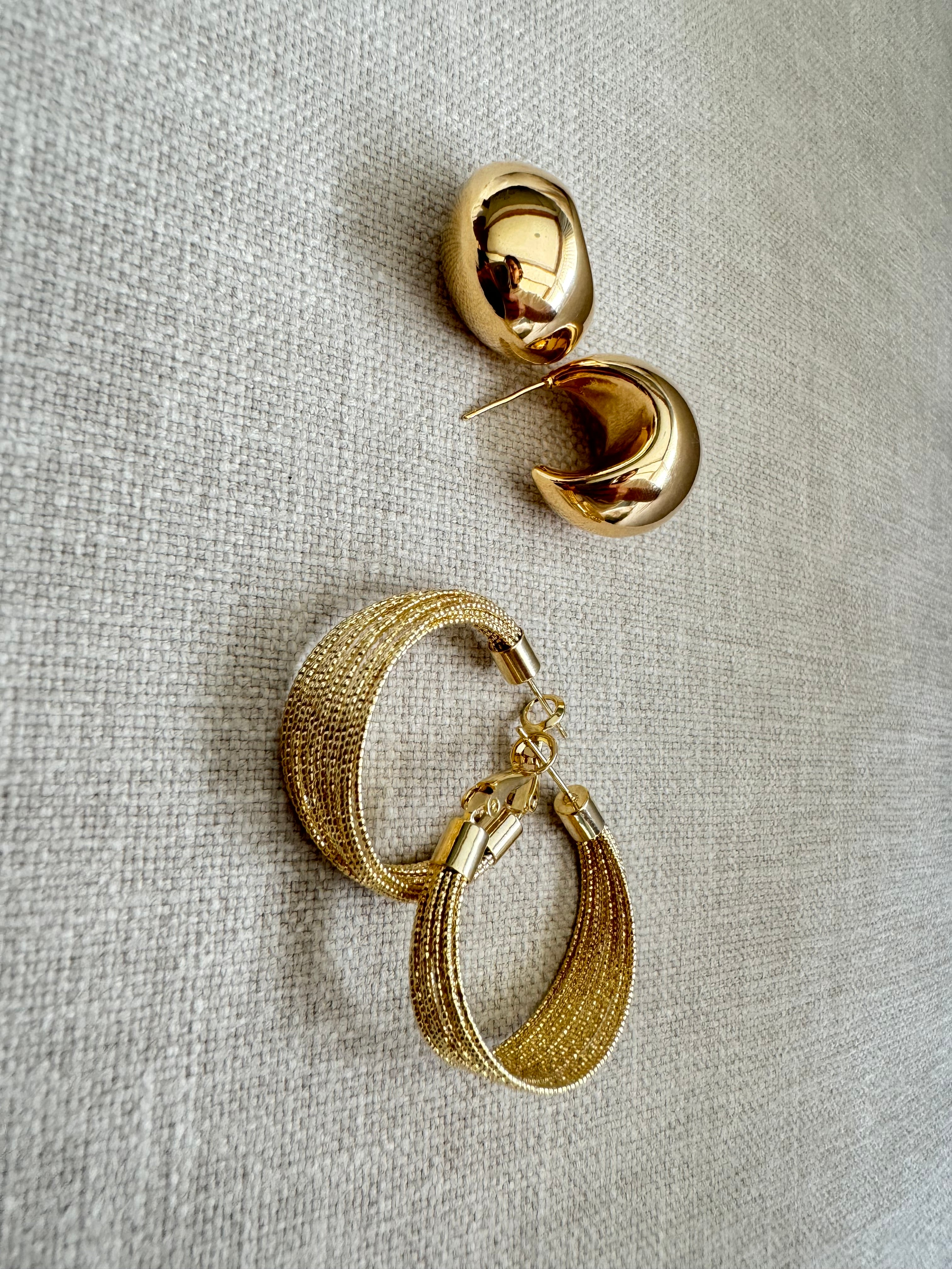 Gleaming Gold Hoops