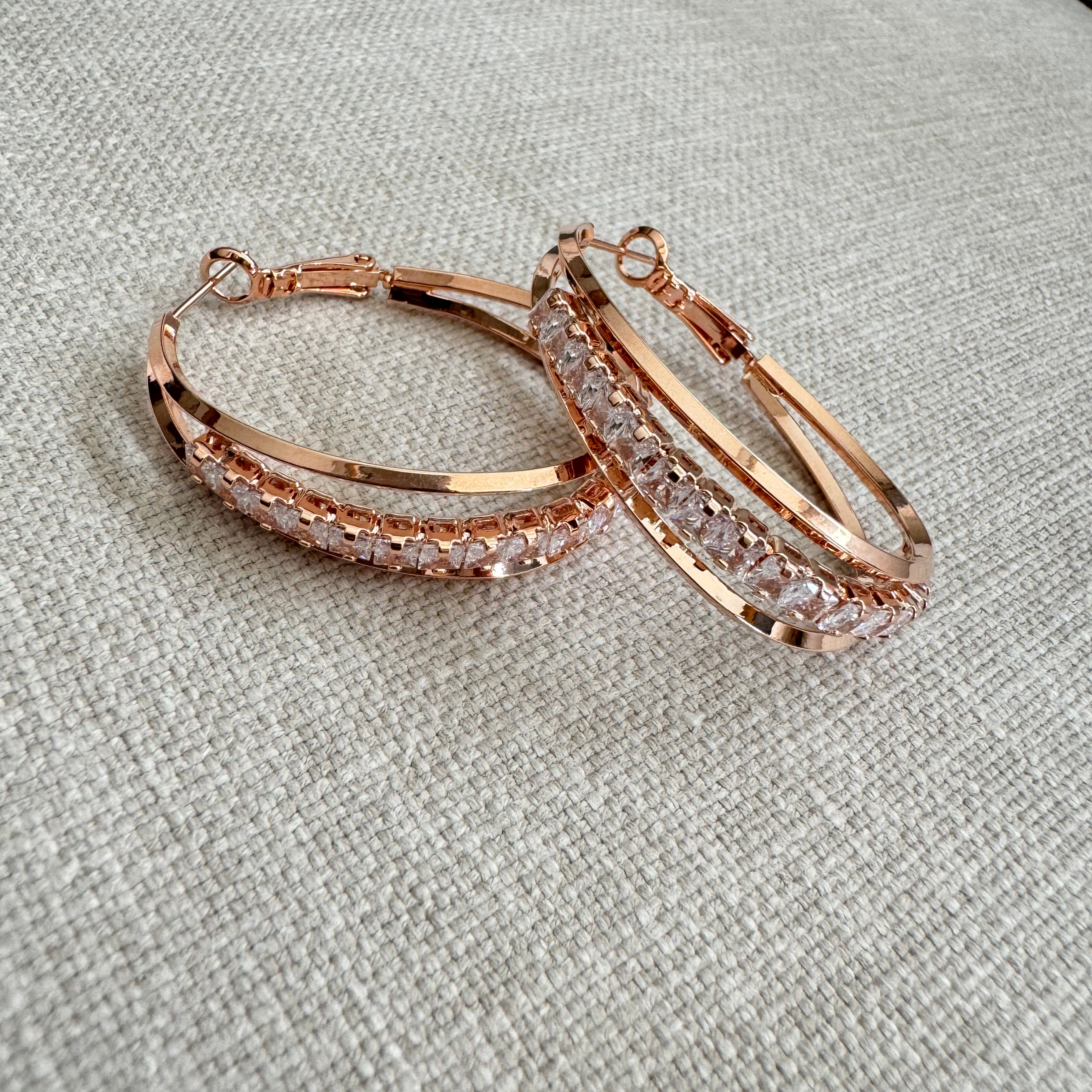 Bliss Baguette Hoops