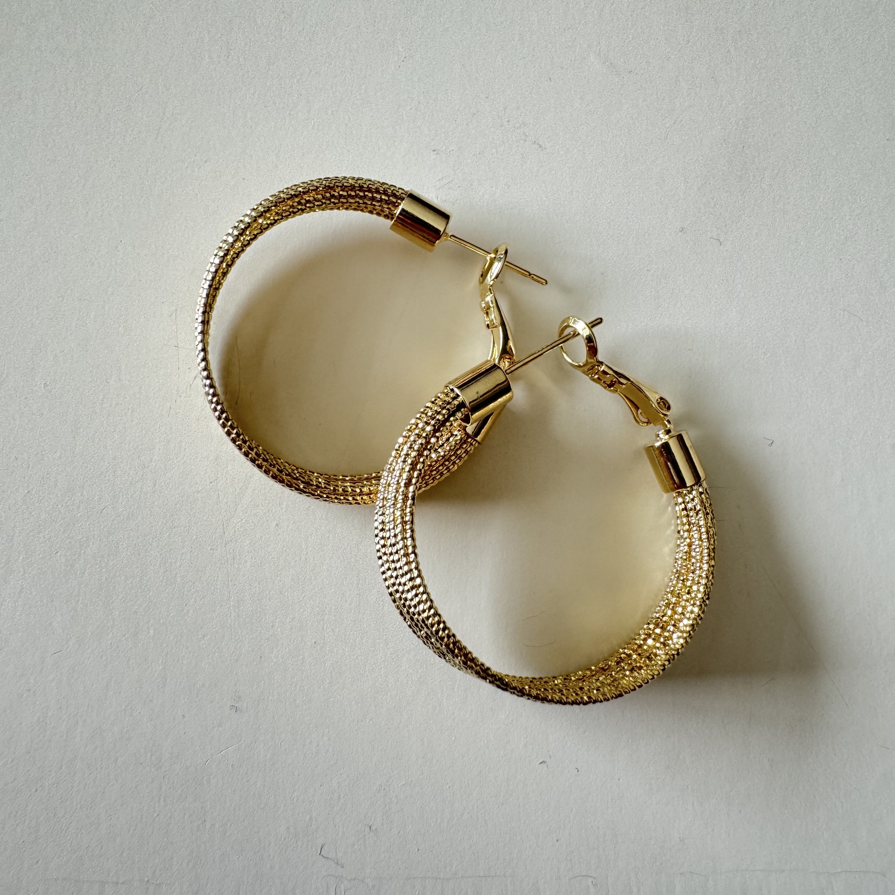 Gleaming Gold Hoops