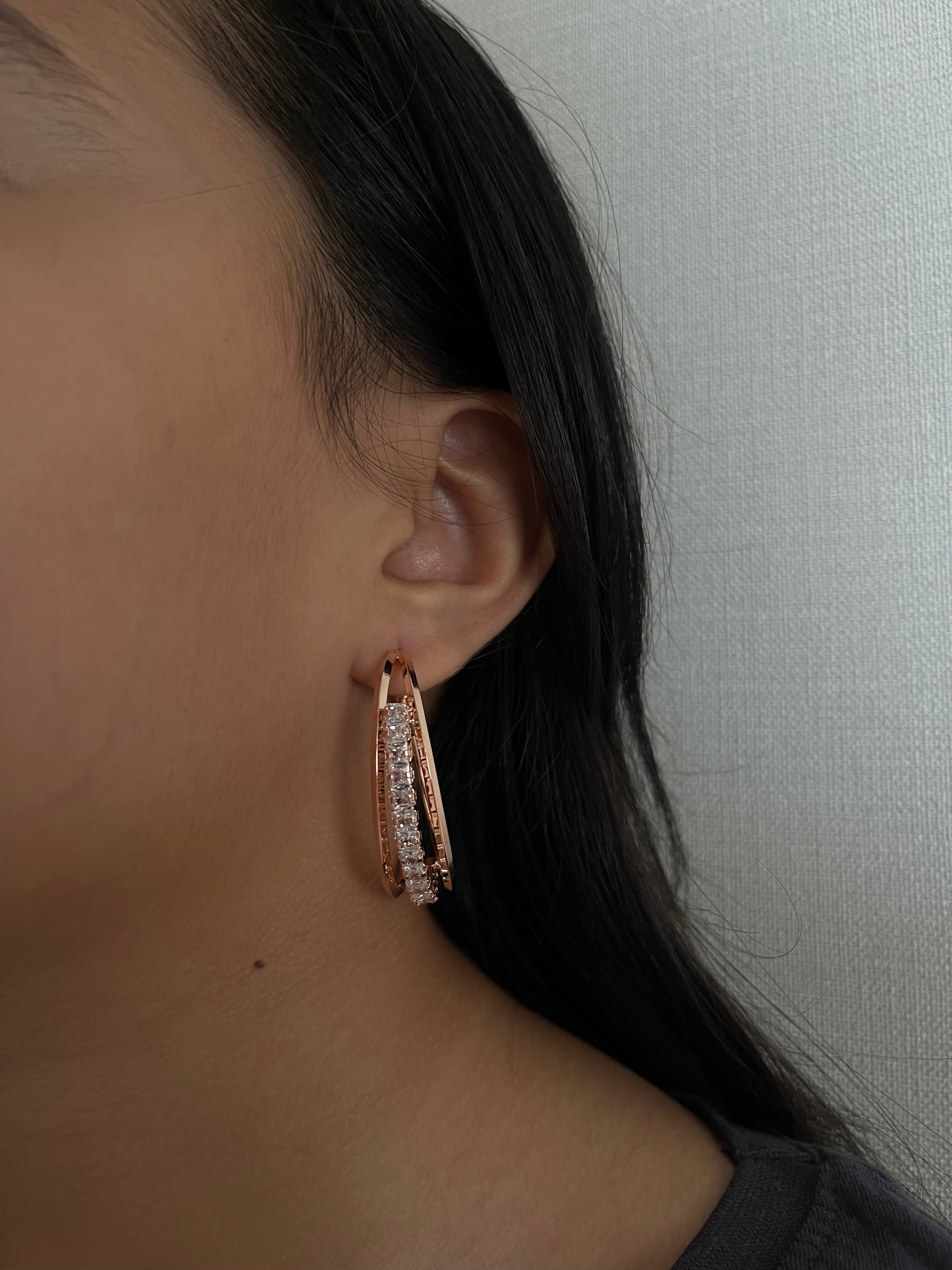 Bliss Baguette Hoops