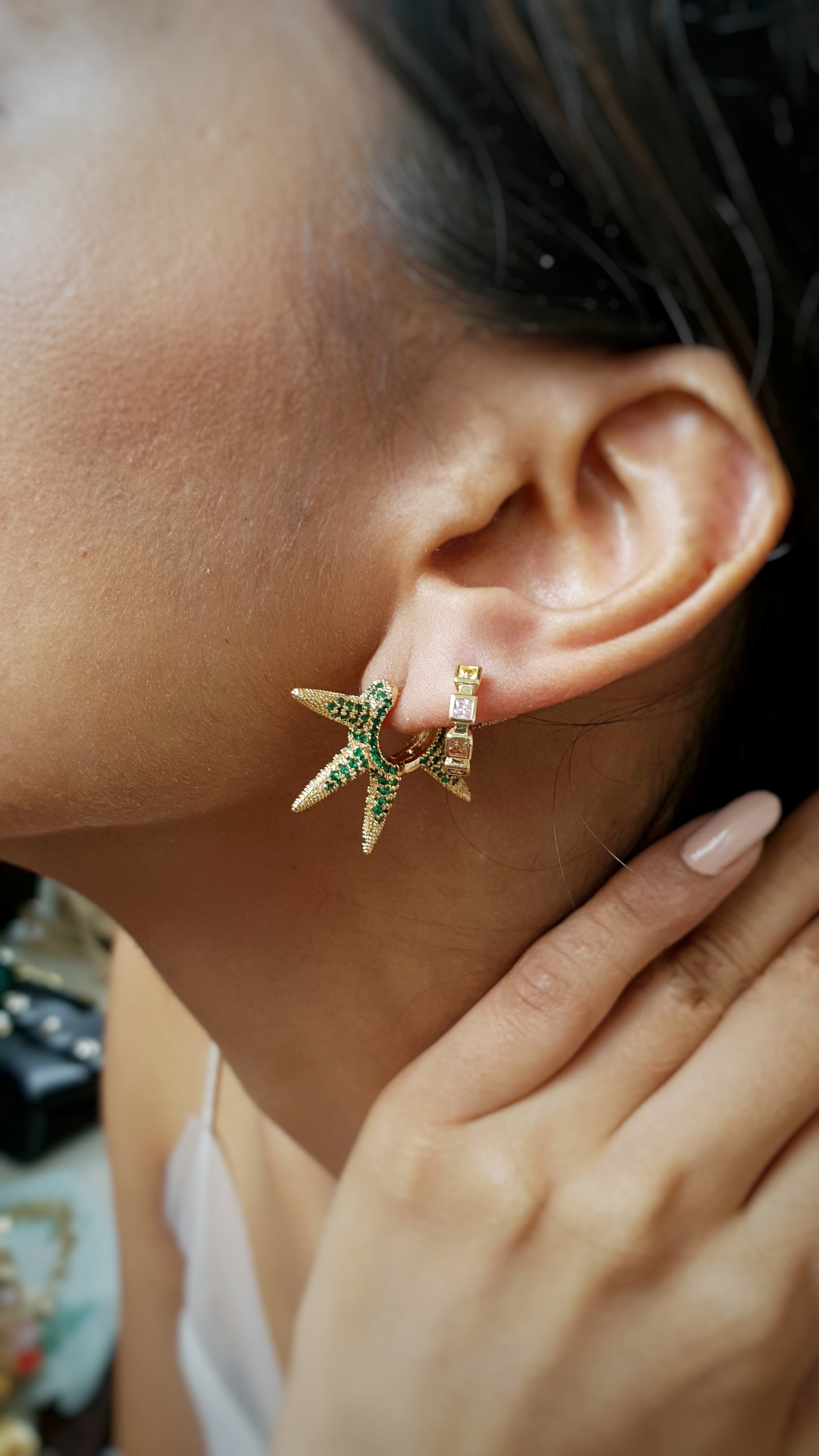 Sitara Earrings (Green)