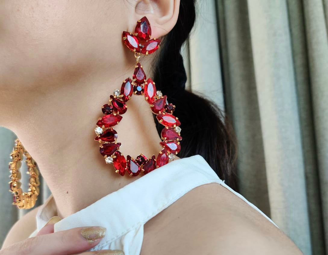 Tala Earrings (Red)