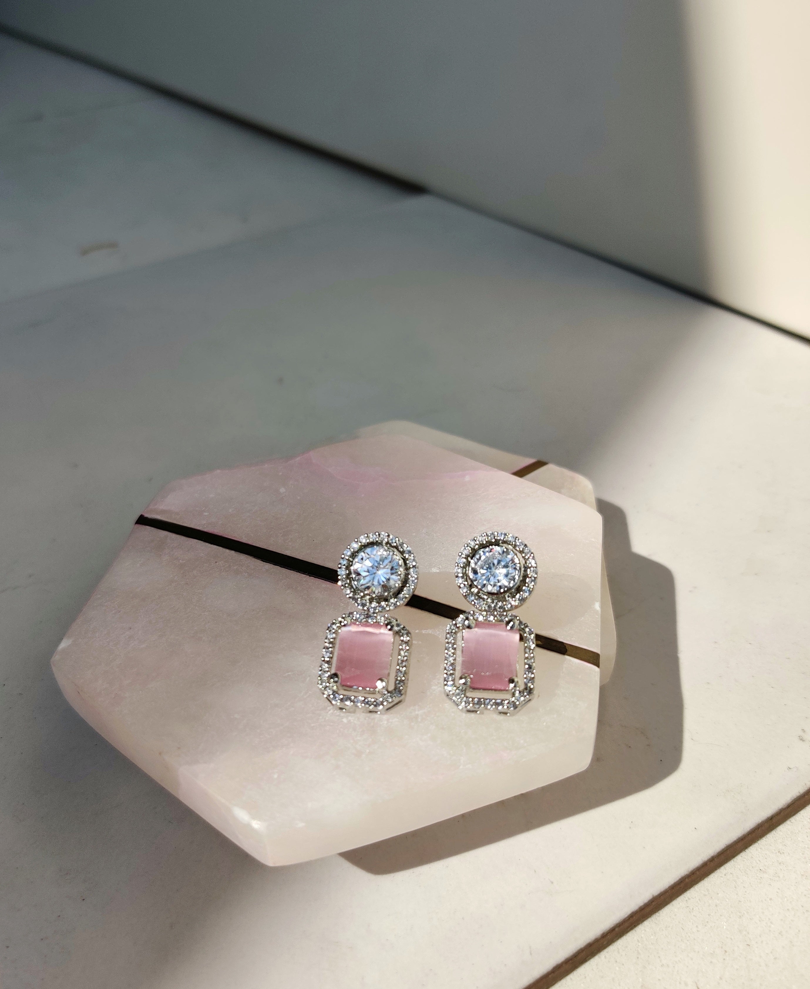 Begum Earrings (Baby Pink)