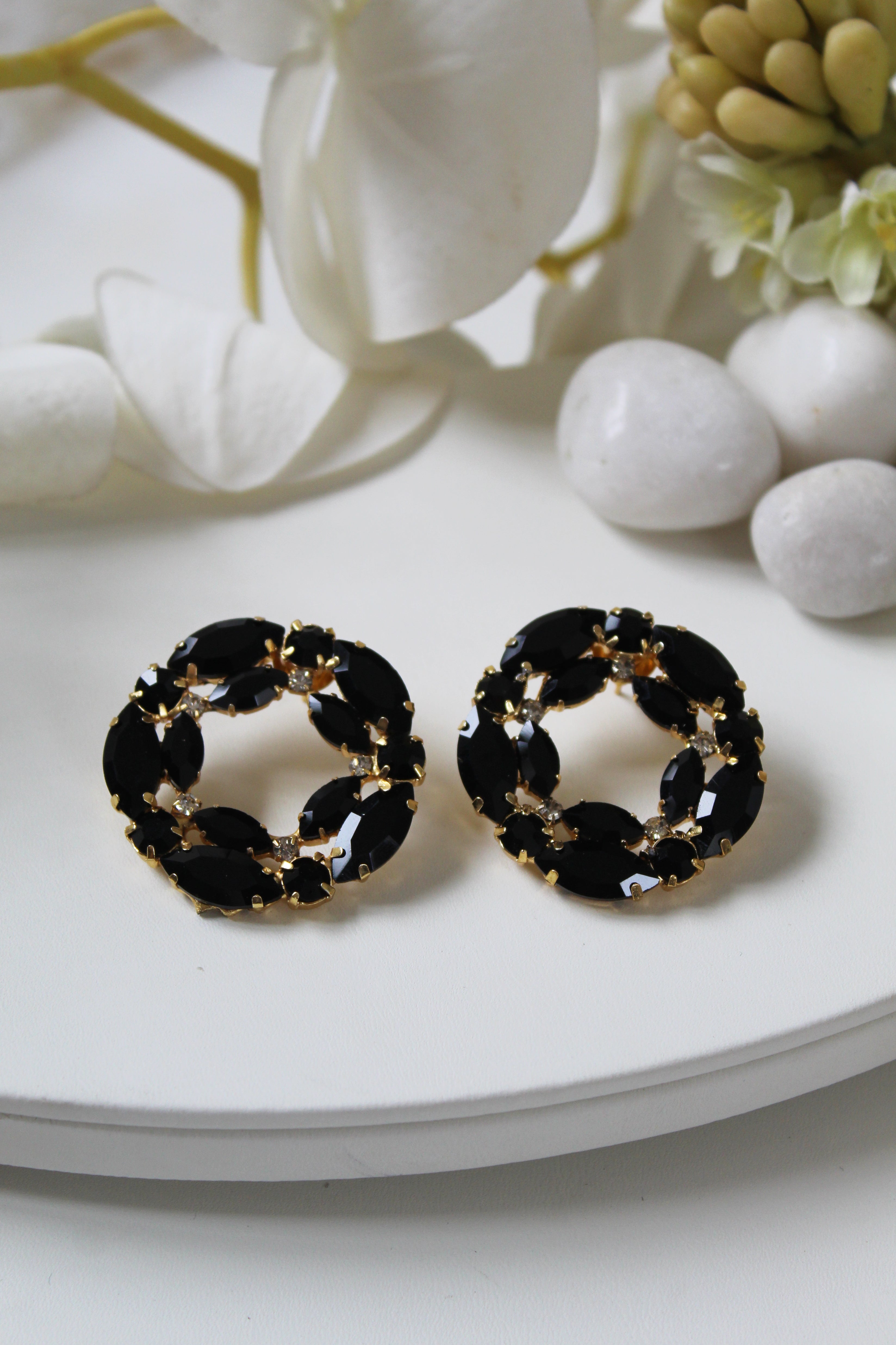 Malhar Earrings (Black)
