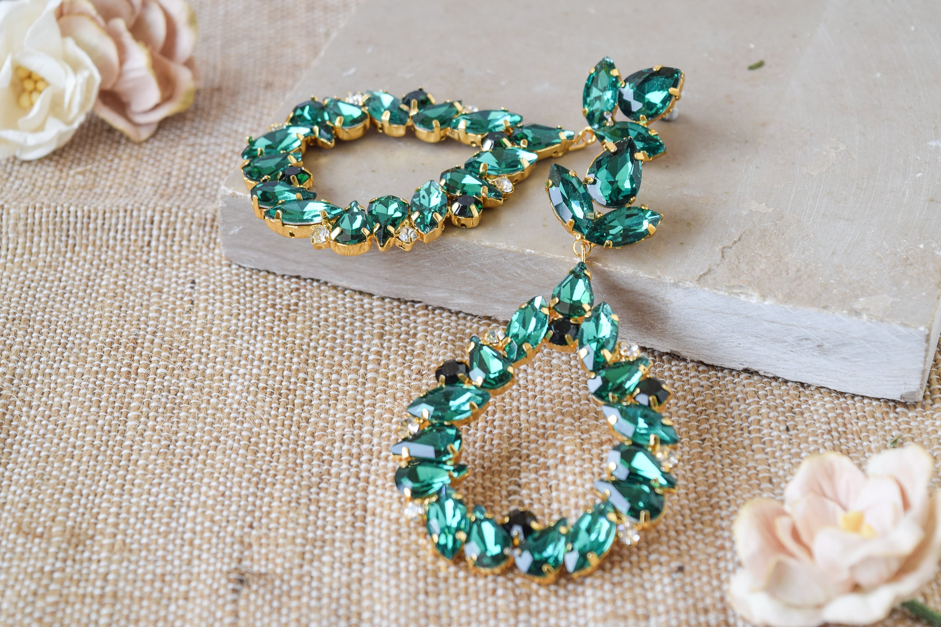 Tala Earrings (Green)