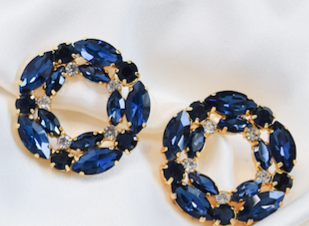 Malhar Earrings (Blue)