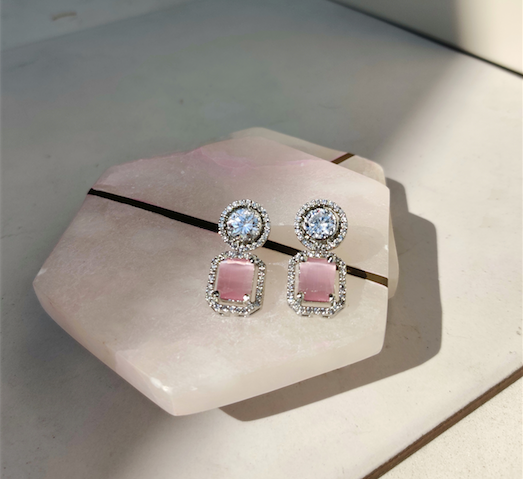 Begum Earrings (Baby Pink)