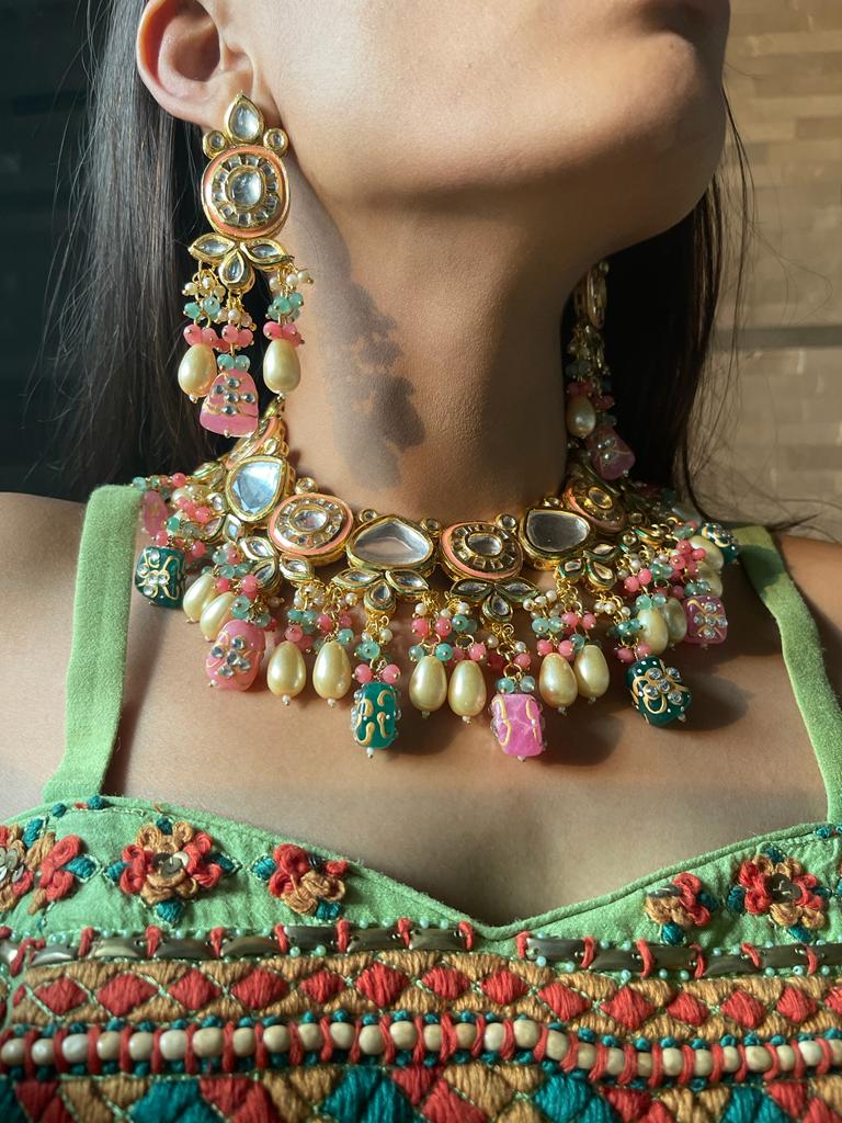 Jal Mahal Necklace & Earrings